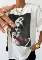 T-shirt z nadrukiem La Milla Her Era biały