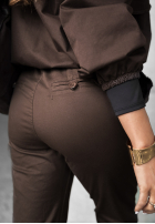 Spodnie z paskiem Almost Gone czekoladowe
