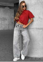 T-shirt Made For You burgundowy