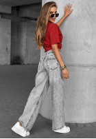 T-shirt Made For You burgundowy