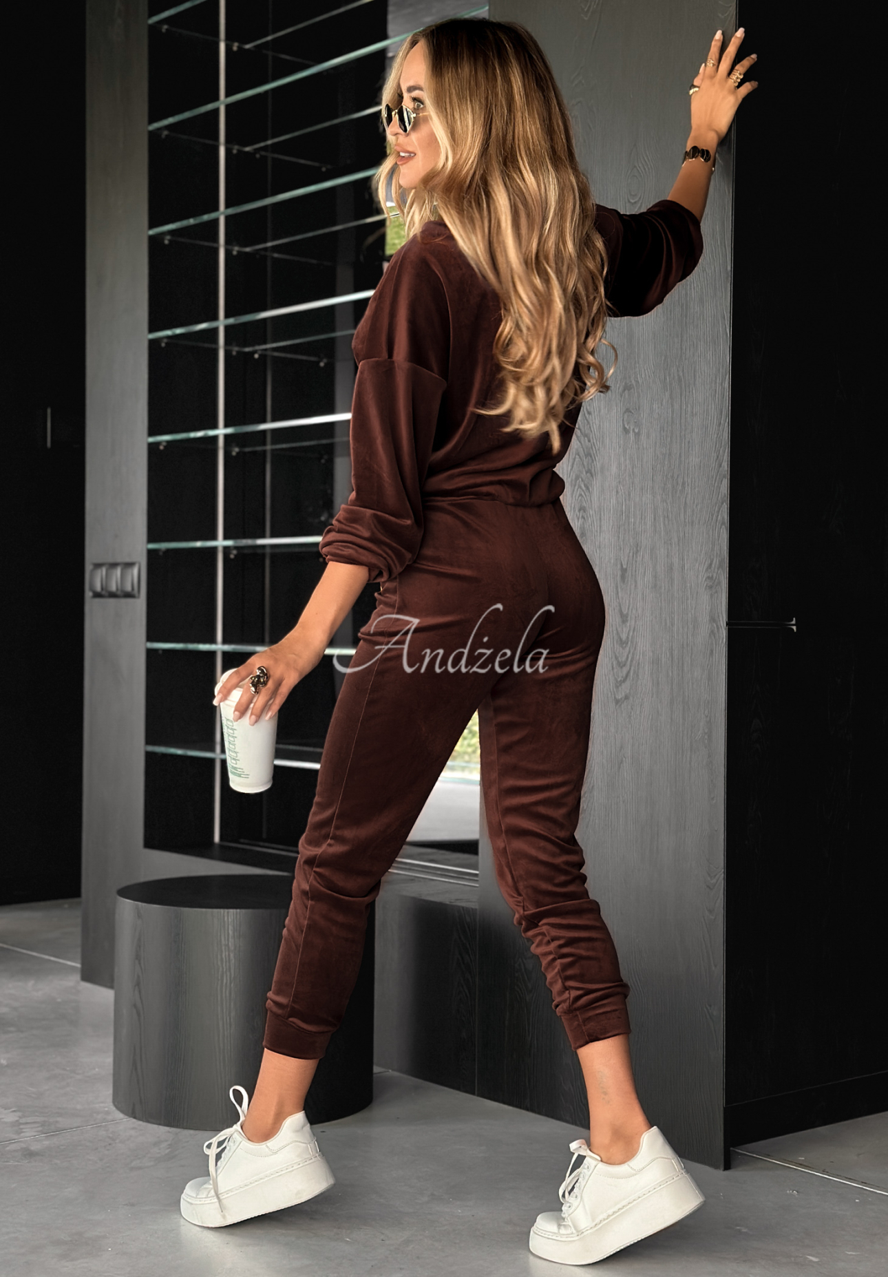 Allesi chocolate velour set