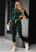 Welurowy Set Now You Know in bottle green