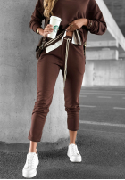 Komplet dresowy Somewhere Near czekoladowy