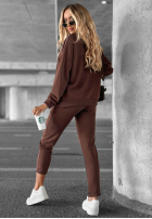 Komplet dresowy Somewhere Near czekoladowy
