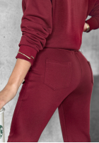 Komplet dresowy Somewhere Near burgundowy