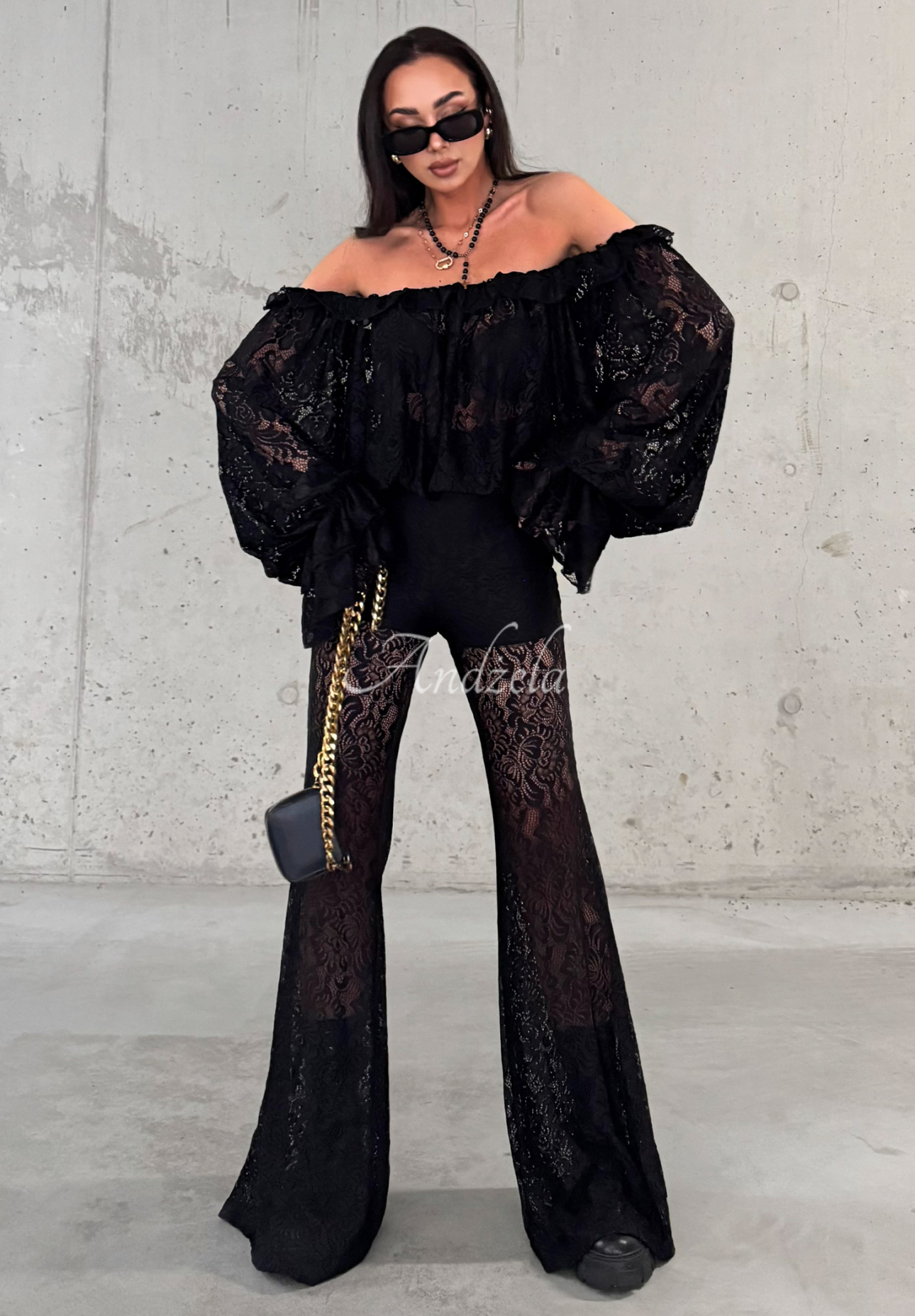 La Milla Take That Step lace pants black