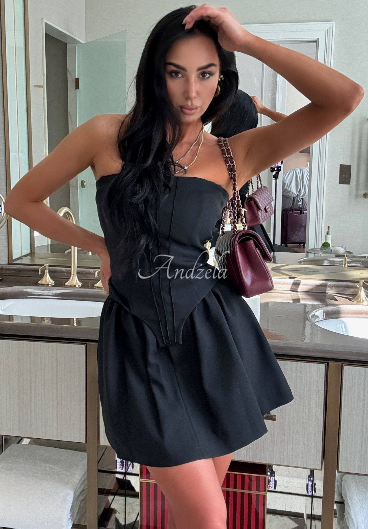 Wiskozowe spódnico-spodenki La Milla Almost Said Yes czarne