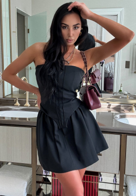 Viscose skirt-shorts La Milla Almost Said Yes black