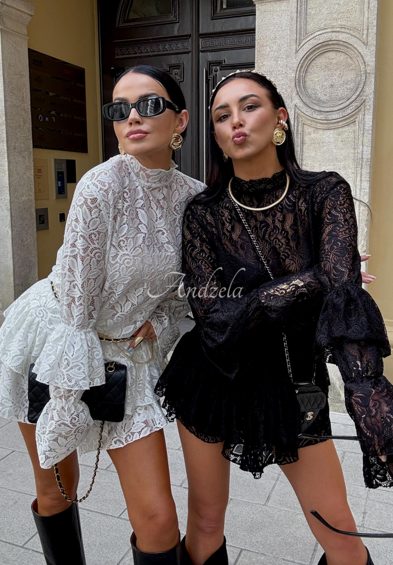 Koronkowa bluzka z wiskozy La Milla Bye Forever biała