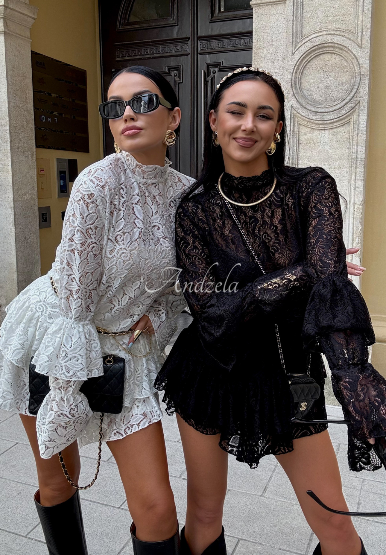 Koronkowa bluzka z wiskozy La Milla Bye Forever biała