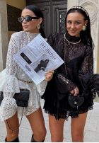 Koronkowa bluzka z falbankami La Milla Bye Forever biała