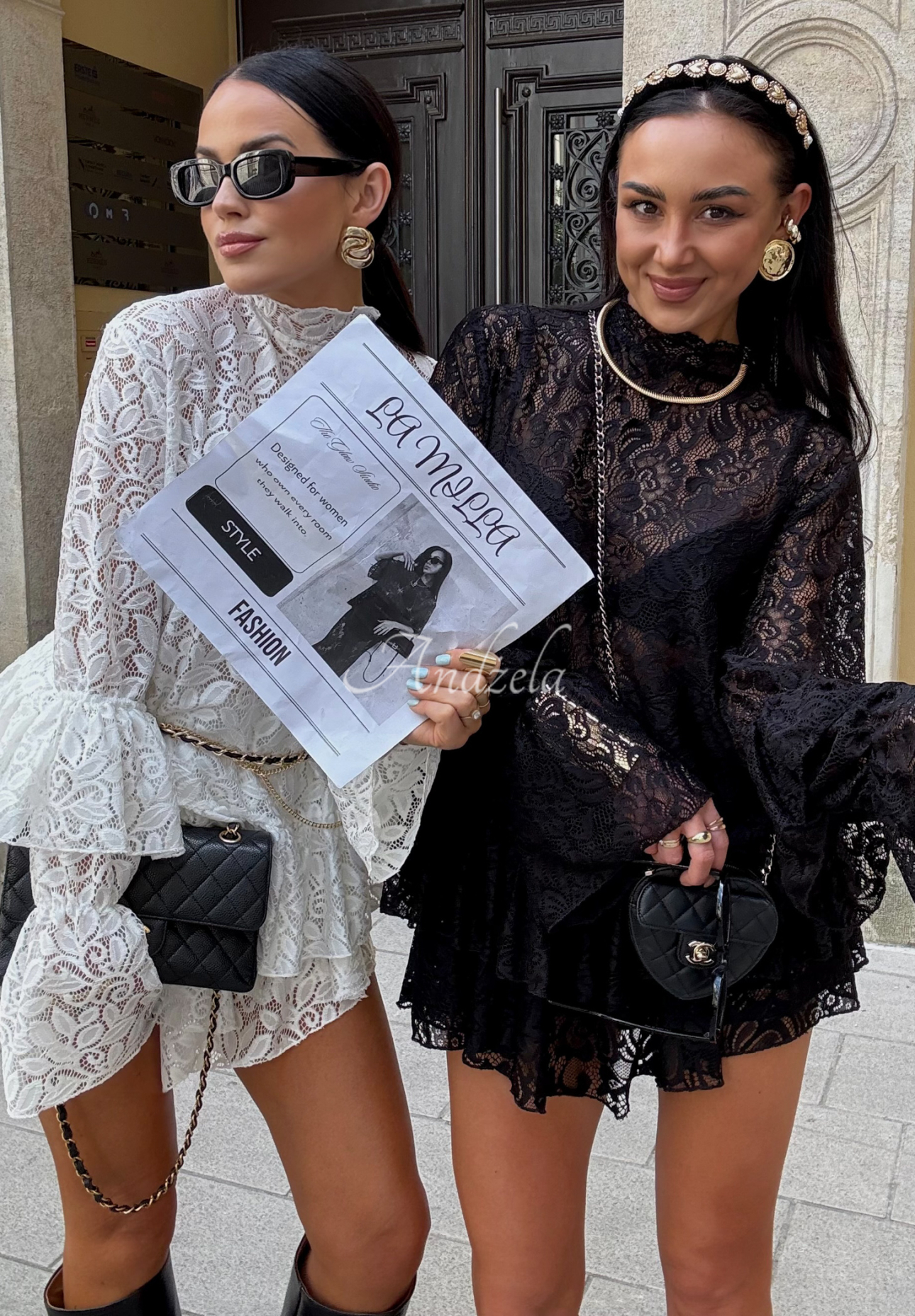 Koronkowa bluzka z wiskozy La Milla Bye Forever biała