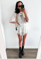 Koronkowe spódnico-spodenki La Milla Unseen białe