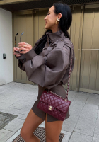 Spódnico-spodenki mini z rozcięciem La Milla Got My Attention mokka