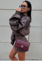 Spódnico-spodenki mini z rozcięciem La Milla Got My Attention mokka