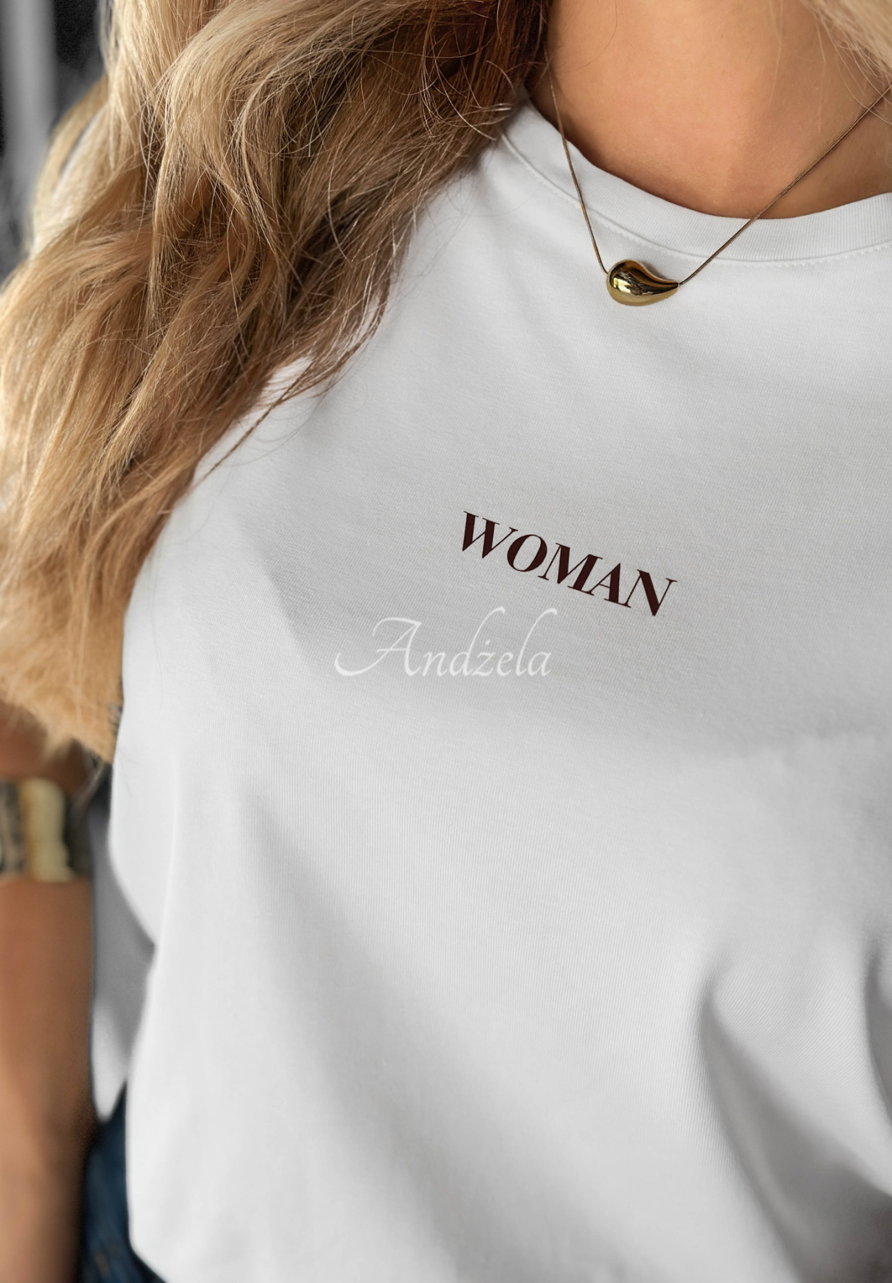 Printed T-shirt Woman white