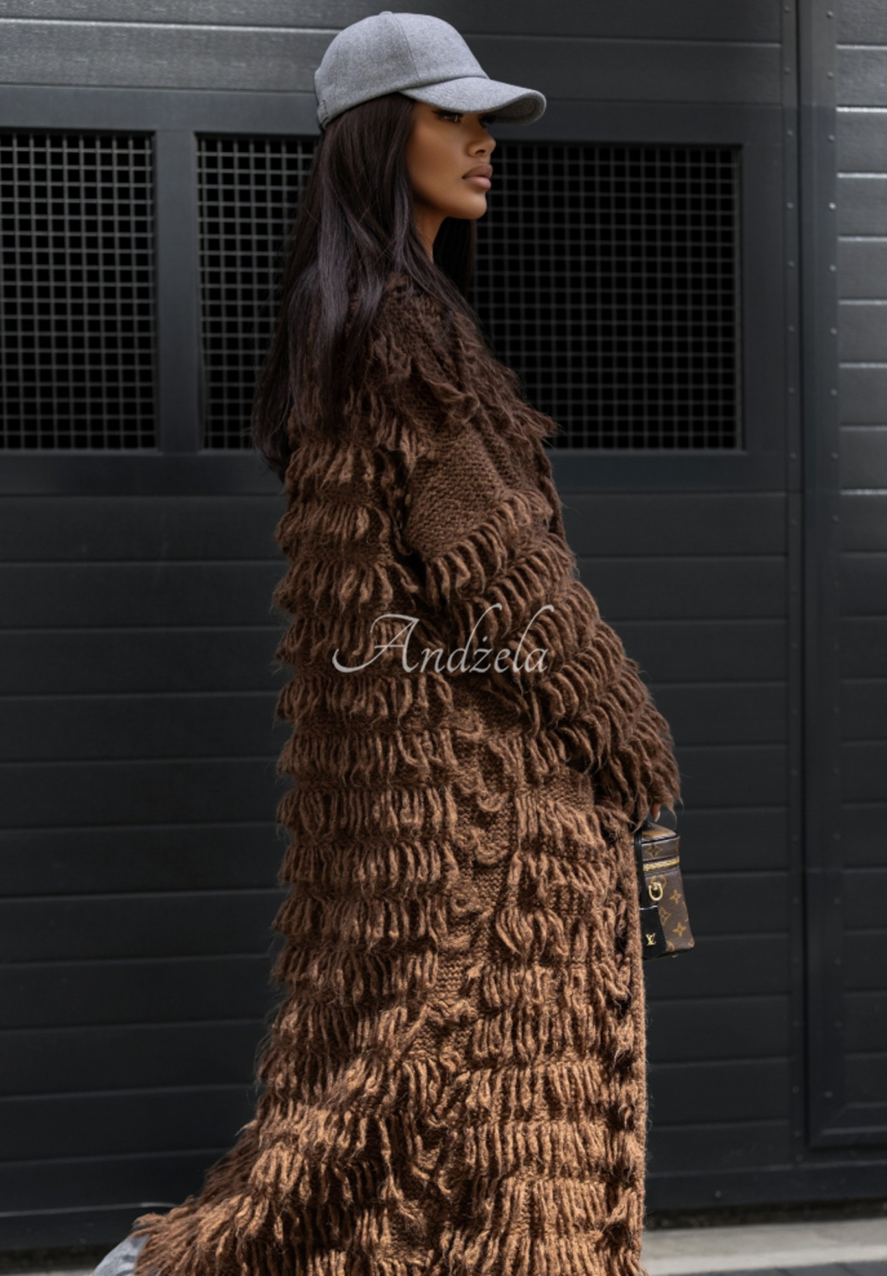 Long cardigan with tassels Cocomore Group Chat Left chocolate