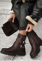 Botki Don’t Be Late czekoladowe