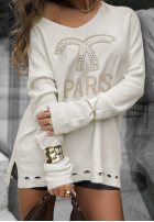 Lekki sweter Dreaming Of Paris ecru