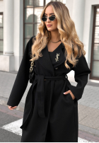 Długi płaszcz Didn’t Mean It czarny