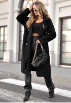 Długi płaszcz Didn’t Mean It czarny