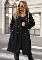 Długi płaszcz Didn’t Mean It czarny