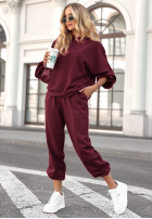 Komplet dresowy Remember About You śliwkowy