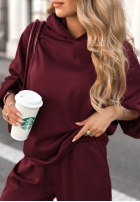 Komplet dresowy Remember About You śliwkowy