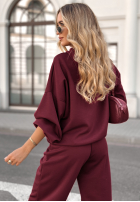 Komplet dresowy Remember About You śliwkowy