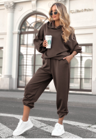 Komplet dresowy Remember About You czekoladowy