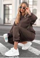 Komplet dresowy Remember About You czekoladowy