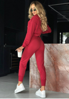 Komplet dresowy bluza i spodnie In My Head burgundowy