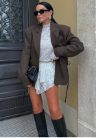 Marynarka La Milla Blocked Again czekoladowa