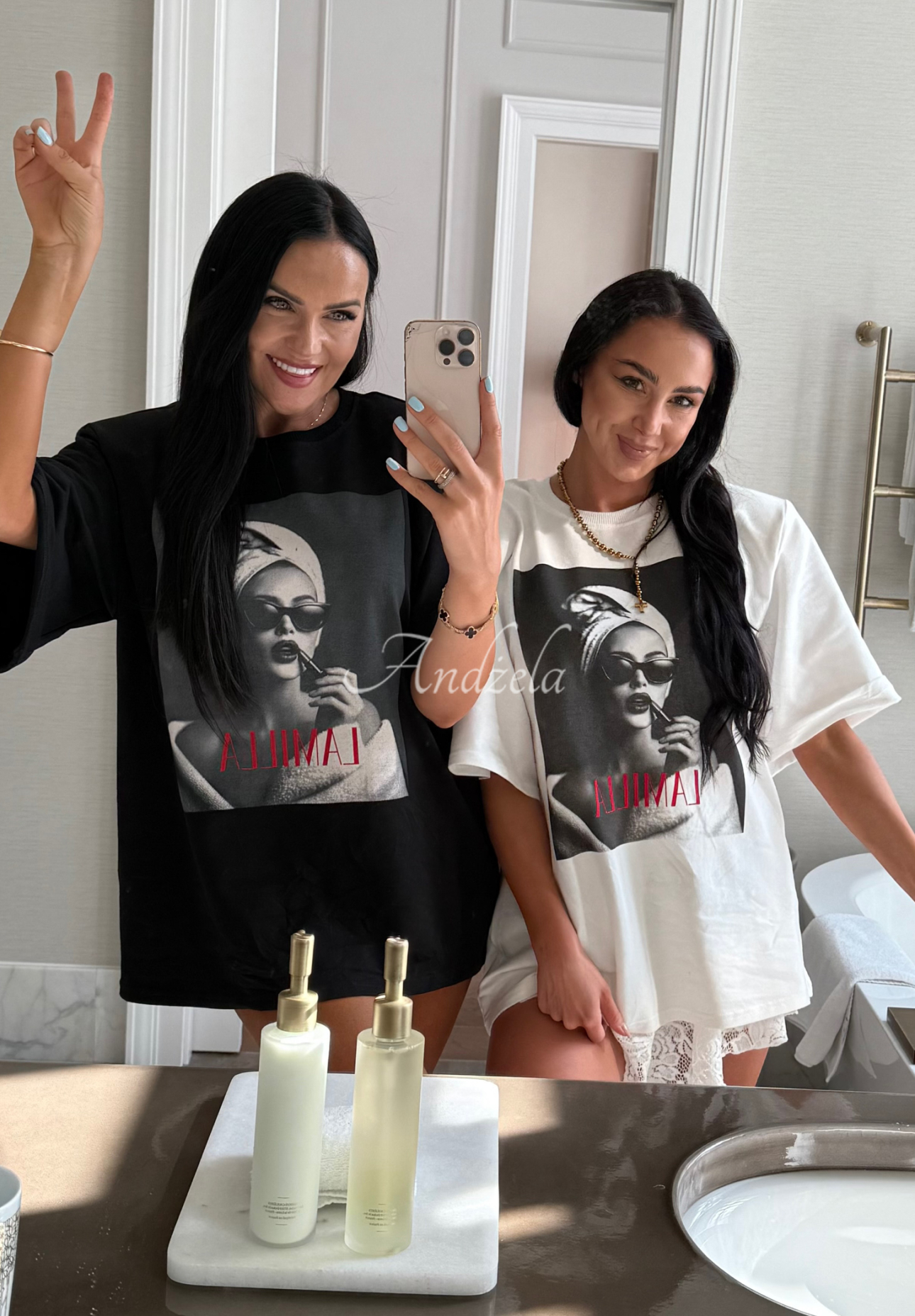 T-shirt z nadrukiem La Milla Her Era czarny