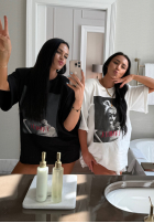 T-shirt z nadrukiem La Milla Her Era czarny