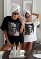 T-shirt z nadrukiem La Milla Her Era czarny