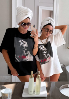 T-shirt z nadrukiem La Milla Her Era czarny