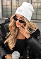 Czapka z naszywką Winter City biała