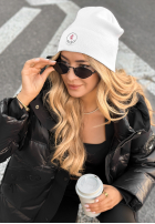 Czapka z naszywką Winter City biała