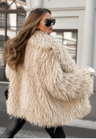 Płaszcz futerko Twin Oaks beżowy