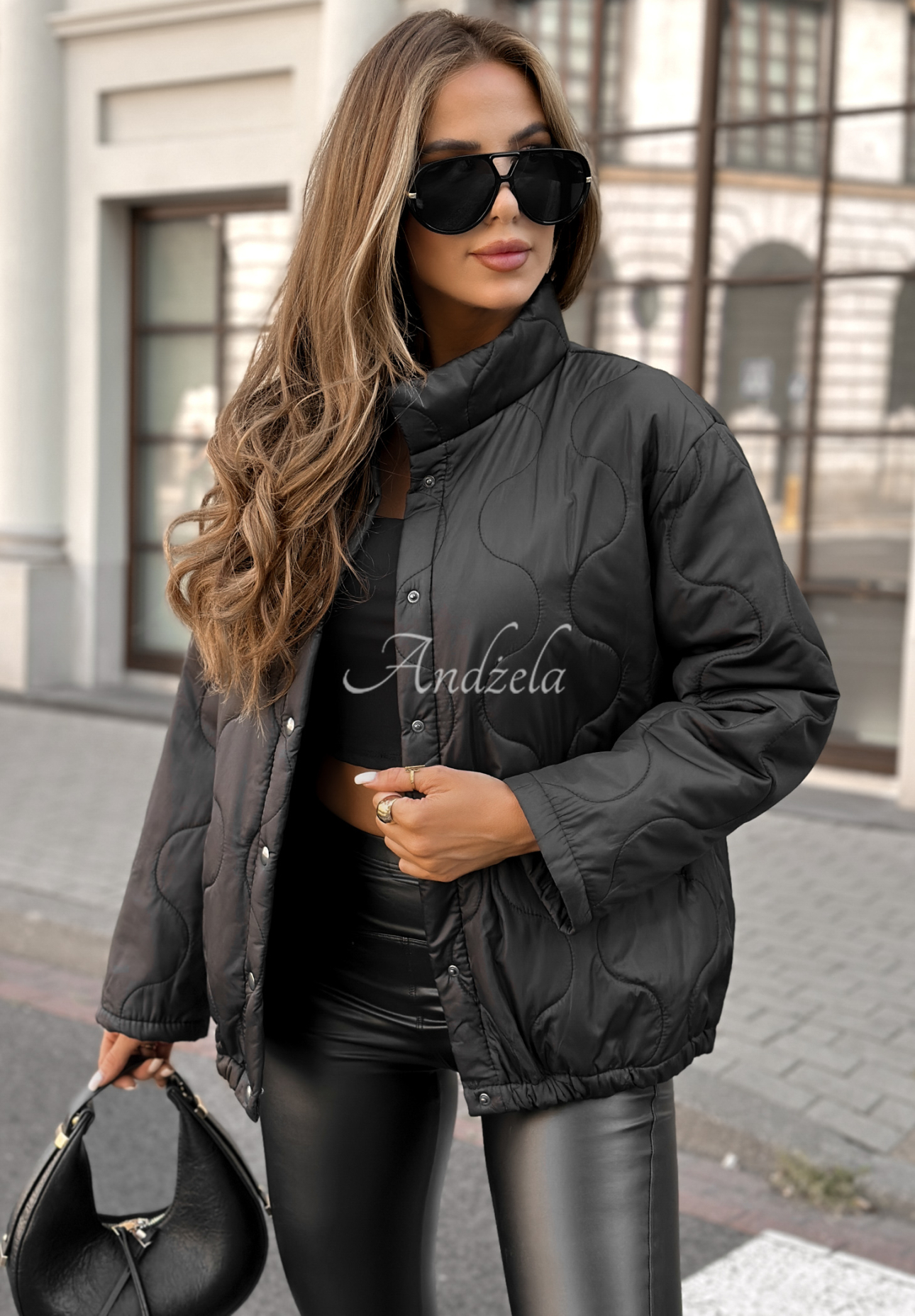 Hear The Wind quilted jacket black