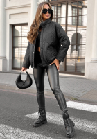 Pikowana kurtka Hear The Wind czarna