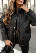 Pikowana kurtka Hear The Wind czarna