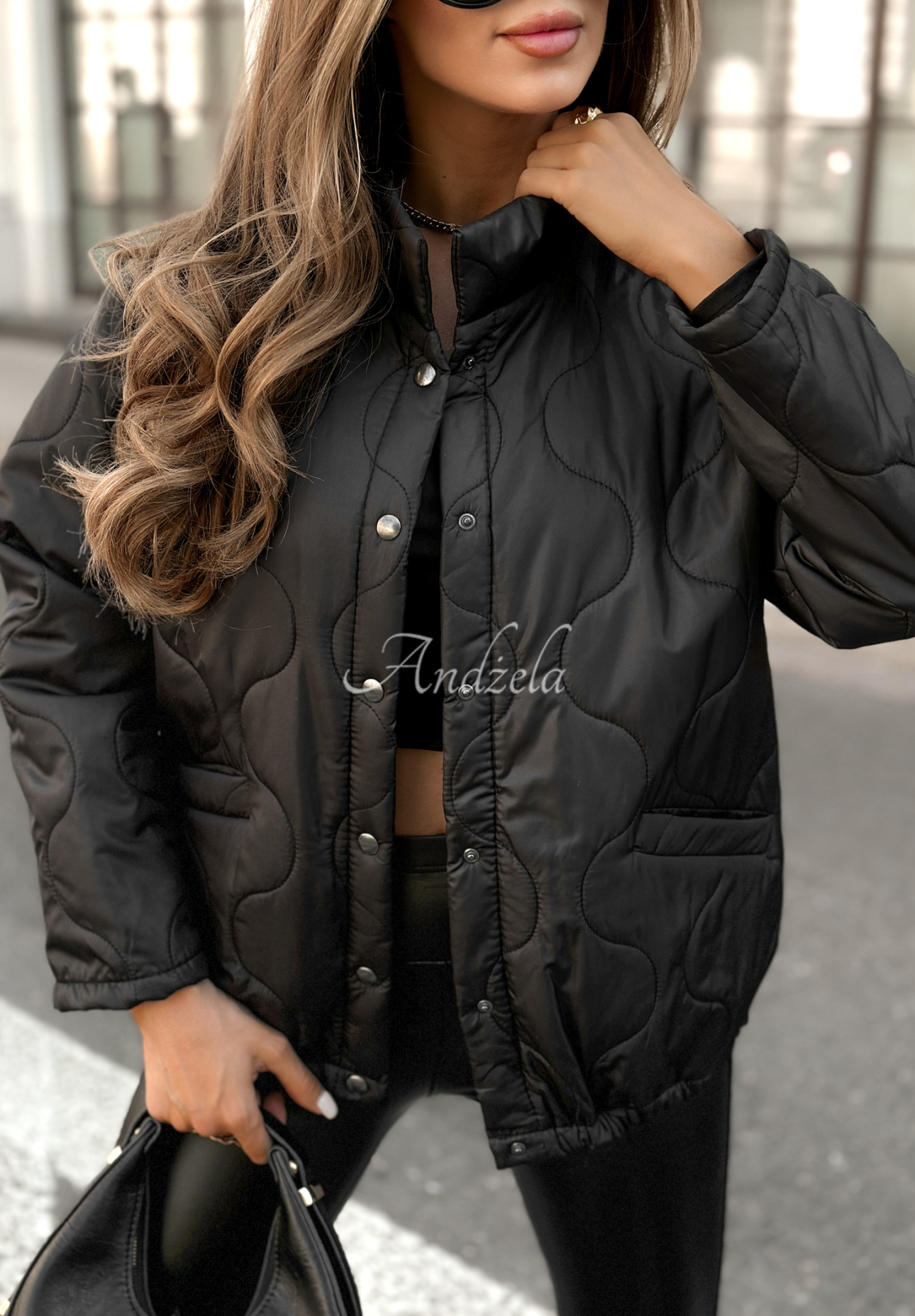 Hear The Wind quilted jacket black