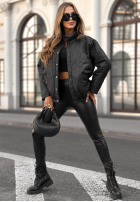 Pikowana kurtka Hear The Wind czarna