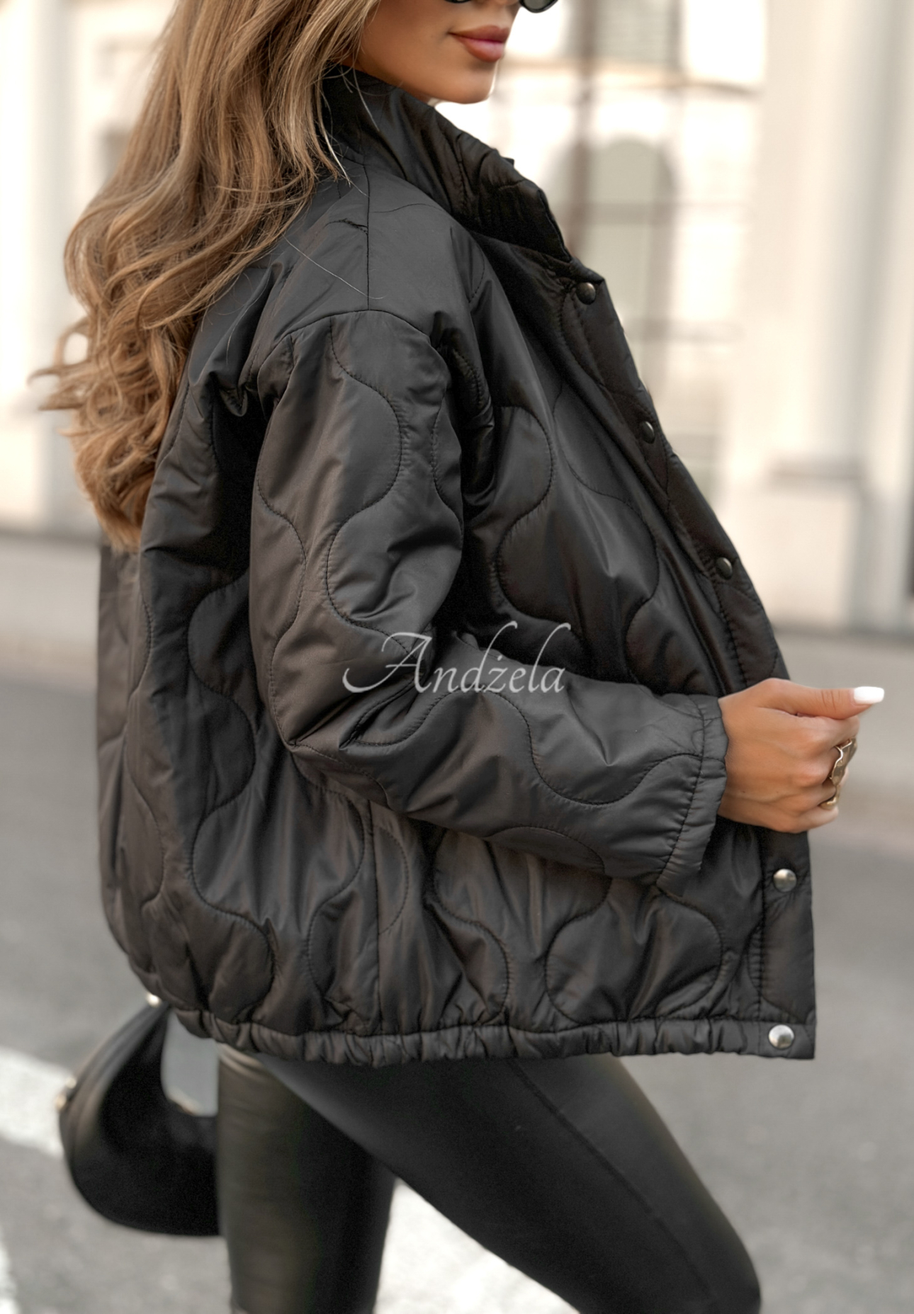 Hear The Wind quilted jacket black