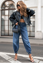 Krótka skórzana ramoneska Not Your Girl czarna