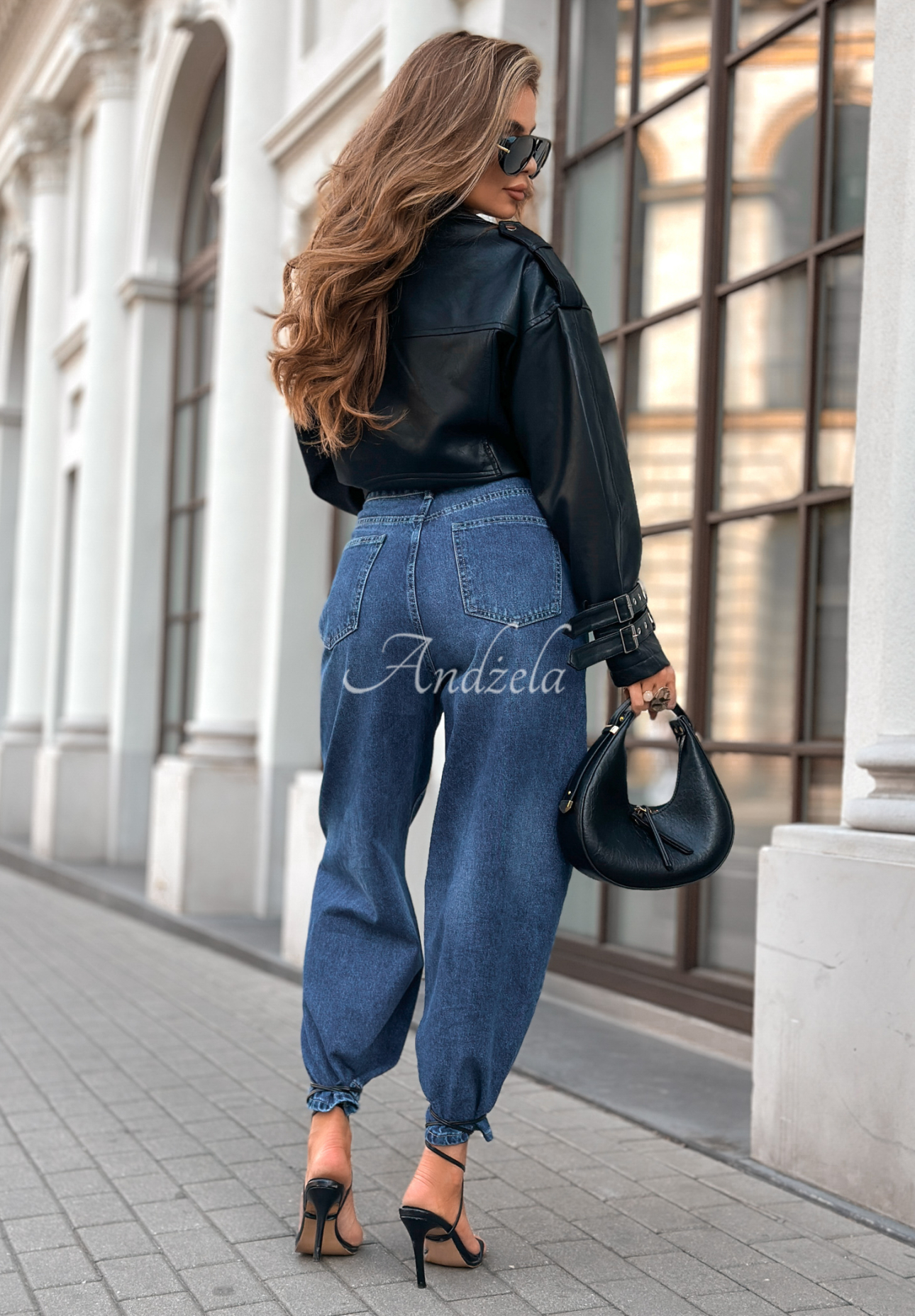 Not Your Girl short leather ramones black