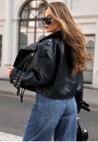 Spodnie jeansowe z paskiem Very Strong ciemnoniebieskie