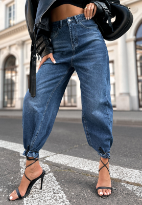 Very Strong balloon denim pants dark blue